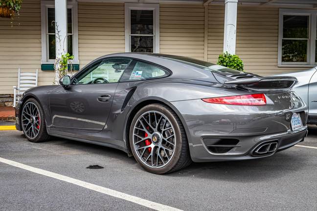 A Porsche 911 Turbo S, which Floyd Mayweather recently purchased, is valued at around £270,098 ($330,000). Credit: Alamy