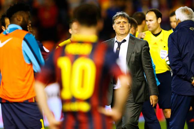 Martino had one year at the Nou Camp. Image: Alamy