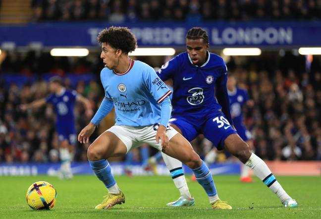 One of Chukwuemeka's starts came against Manchester City. (Credit: PA Images)