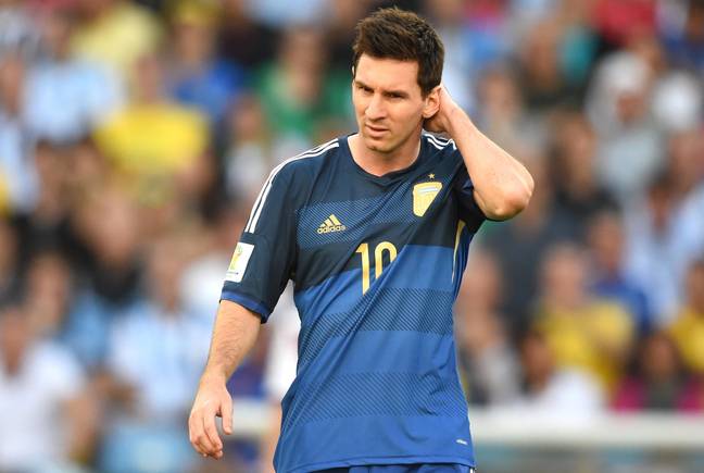 Messi in the 2014 World Cup final. (Image Credit: Alamy)