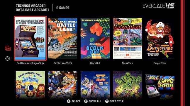 Evercade VS Game Selection / Credit: Blaze Entertainment