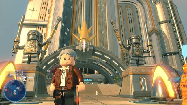 Old Han Solo on Coruscant,  just like you remember  / Credit: WB Games