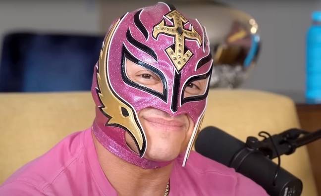 Rey Mysterio has revealed the truth behind the Jennifer Aniston dating rumours. Credit: YouTube / @Impaulsive