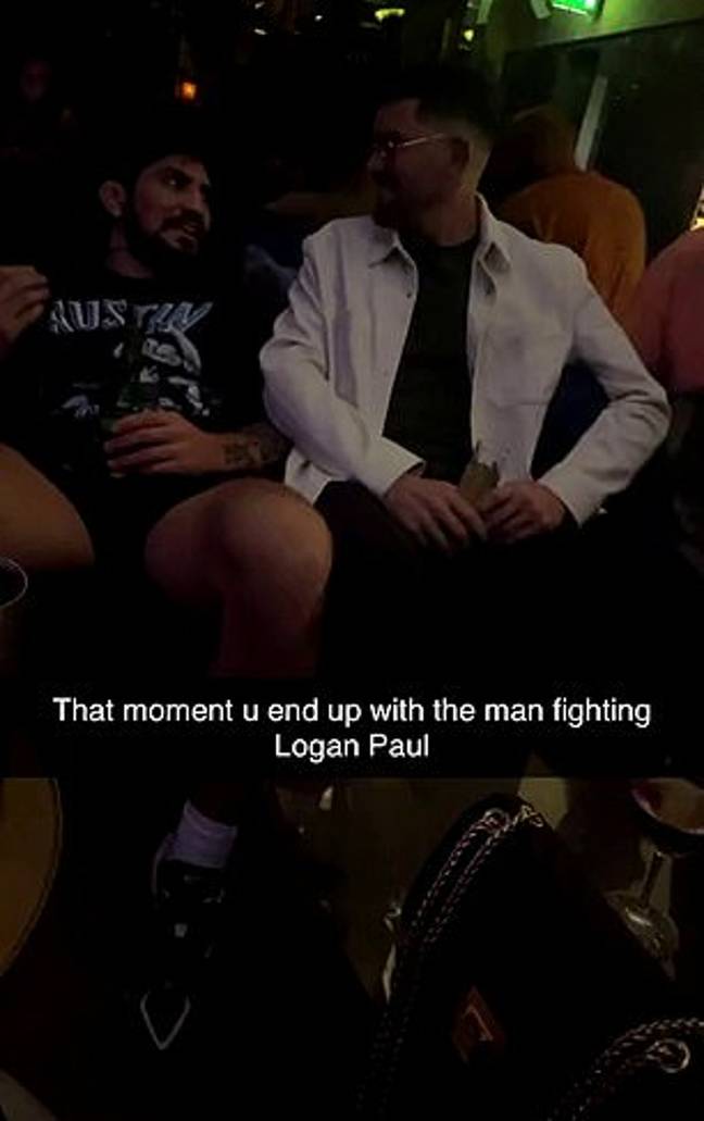 Just one day before Dillon Danis' grudge match against Logan Paul, the MMA fighter was spotted living it up at a bar in Manchester.