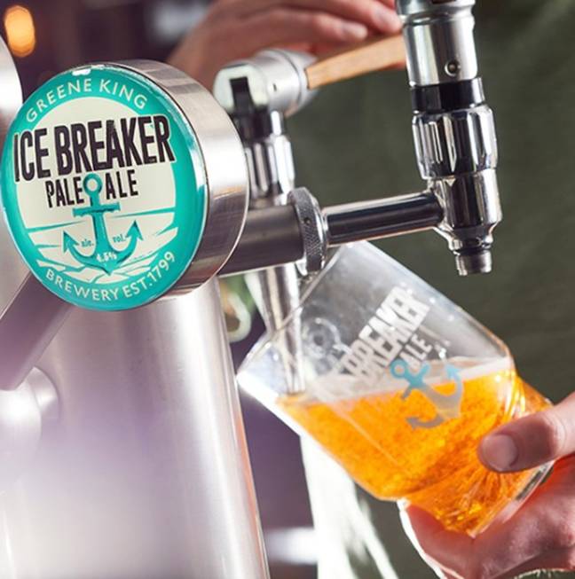 You can get your hands on some ice breaker pale ale. Credit: Greene King