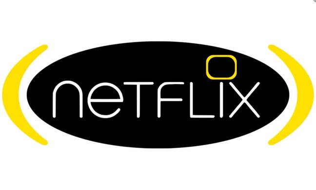 There was also a black and yellow logo. Credit: Netflix
