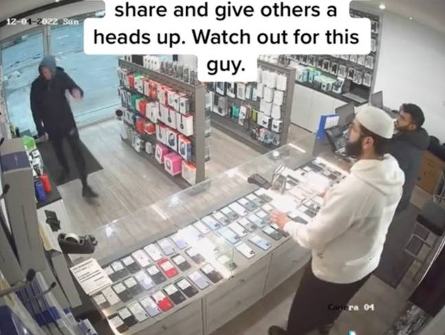 Some users on social media questioned why the shopkeepers didn't punish the thief more harshly. Credit: @talhah_a/ TikTok