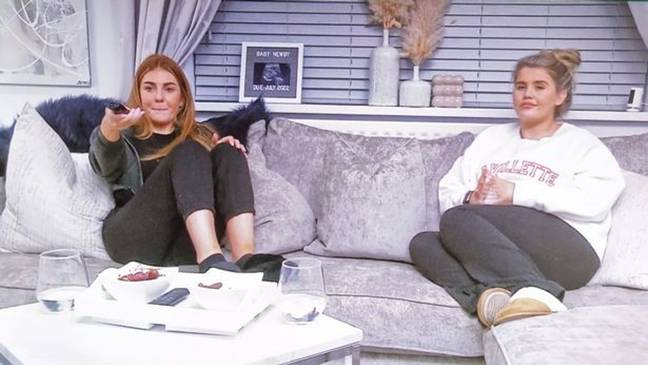 Best friends Abbie and Georgia on Gogglebox. Credit: Channel 4