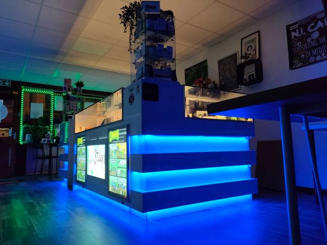 The vape lounge sells drinks, but also allows users to rent vaporisers too. Credit: NI Cannaguy