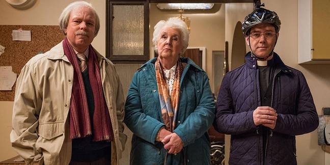 Inside No.9 spooked fans with a terrifying live episode starring Stephanie Cole alongside series creators Reece Shearsmith and Steve Pemberton. Credit: BBC