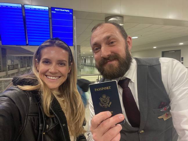 The Delta employee saved the couple's honeymoon. Credit: Delta Airways