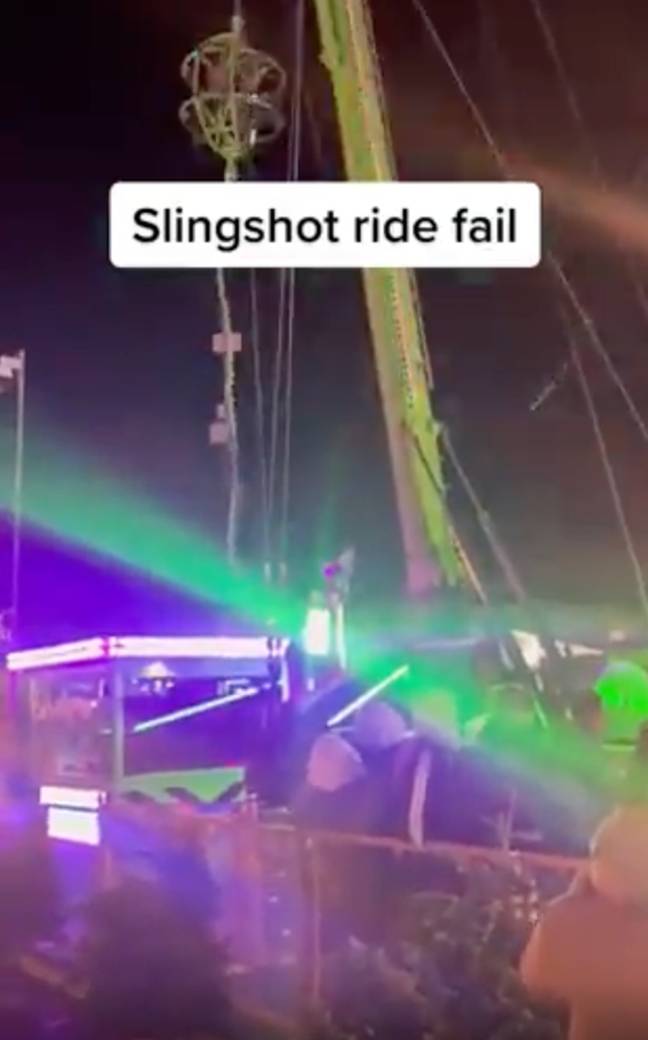 Neither of the people on the ride was injured. Credit: Alby_LAD/Twitter