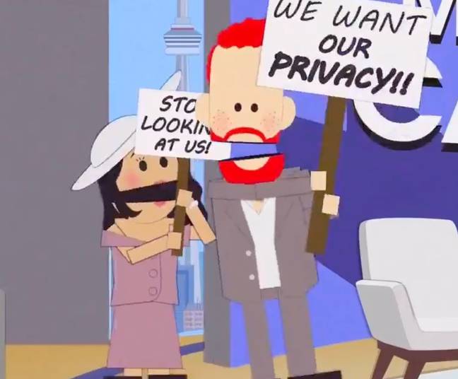 The episode sees the prince and princess on their 'Worldwide Privacy Tour'. Credit: Comedy Central 