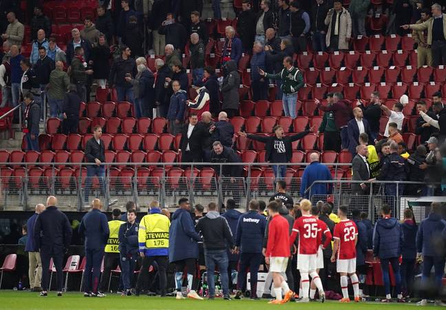 AZ Alkmaar have apologised for the violence. Credit: PA