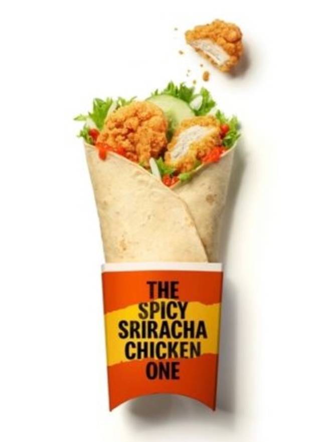 McDonald's are bringing out a new spicy chicken wrap. Credit: McDonald's
