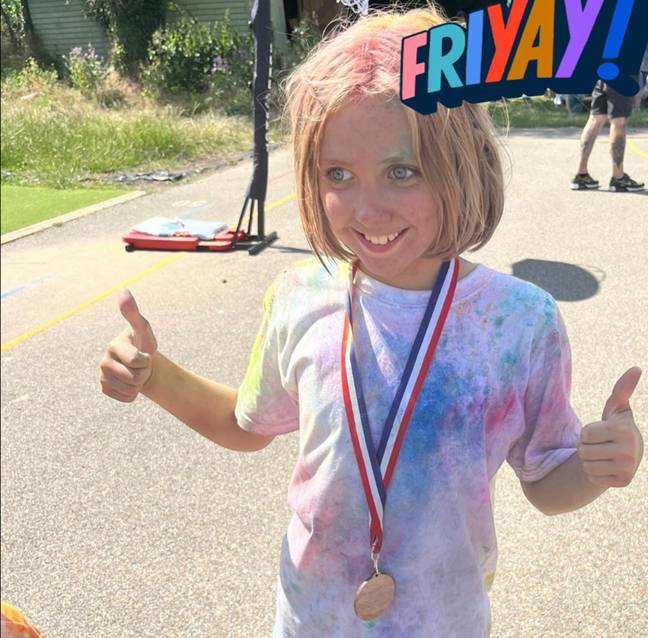 Nine-year-old Caitlin's family are fundraising to help her complete her bucket list. Credit: Facebook/SaveHaven4Caitlin