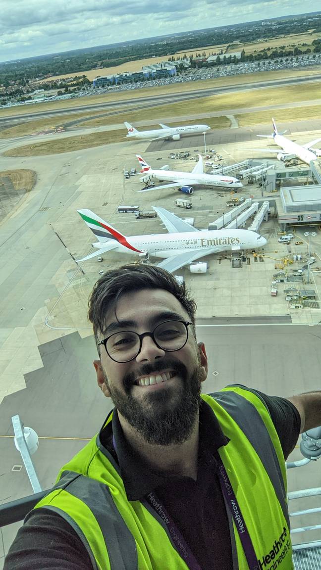 Mohammad hopes to make the airport more accessible to aviation fans. Credit: Mohammad Taher