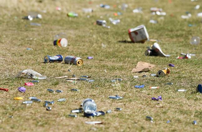 Festivals across the UK will be littered with the leftover laughing gas cannisters. Credit: Alamy