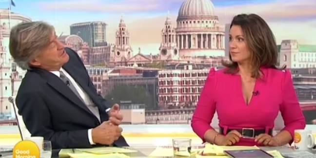 Richard Madeley and his co-host Susanna Reid discussing Chris Rock. Credit: ITV/Good Morning Britain