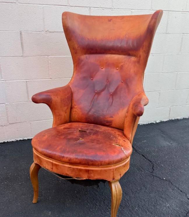 Justin Miller picked this chair up on Facebook Marketplace for $50. Credit: Justin Miller