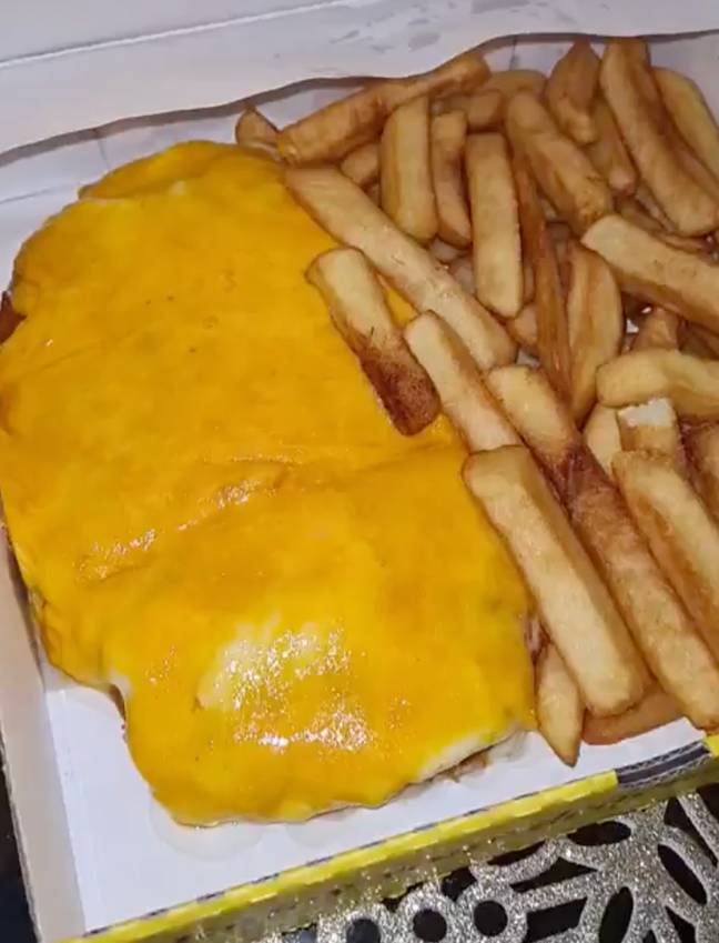 A teeside parmo also looks pretty heart-attack inducing. Credit: Facebook / The George Pub &amp; Grill / Kennedy News and Media