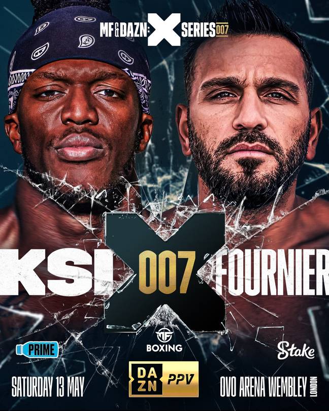 Fournier will be the first boxer KSI has faced. Credit: Twitter/@ksi