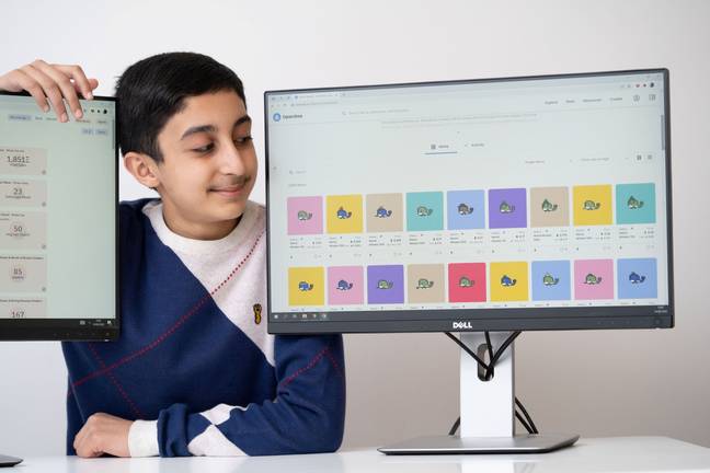 The schoolboy first learned how to code when he was just five-years-old. Credit: SWNS
