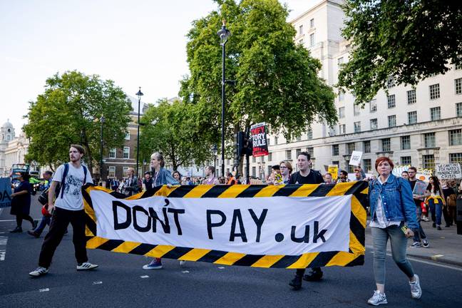 Don't Pay UK protests have already taken place across the country. Credit: ZUMA Press Inc / Alamy Stock Photo