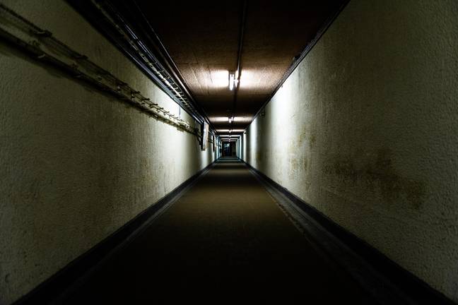If you didn't want a nuclear bomb to send you to the light at the end of the tunnel then you had to head down this tunnel. Credit: Jon D / Alamy Stock Photo
