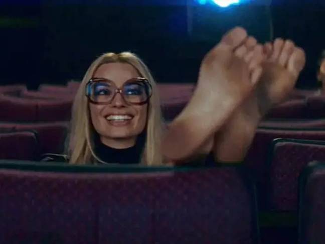 Robbie's feet seem to be the star in all her films. Credit: Sony Pictures