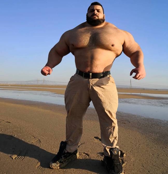 'Iranian Hulk' - real named Sajad Gharibi. Credit: Instagram/sajadgharibiofficial