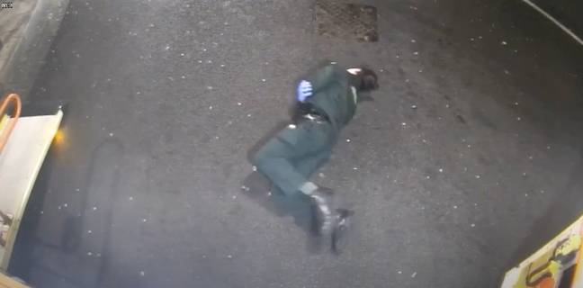 The incident happened outside Chelsea and Westminster Hospital, in west London, earlier this year. Credit: London Ambulance Service