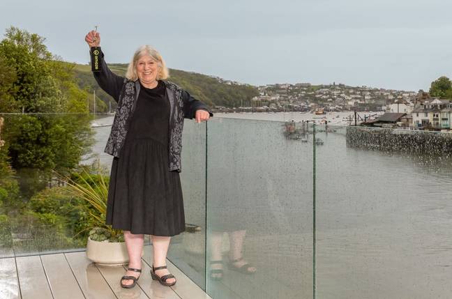 June Smith won the Cornish mansion. Credit: SWNS
