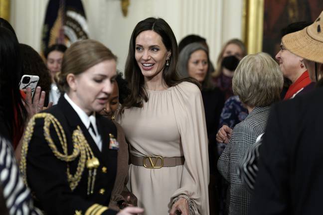 Angelina Jolie attending an event at the White House. Credit: UPI / Alamy Stock Photo