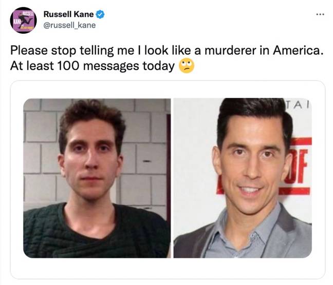 You can't deny the resemblance. Credit: Twitter/@russell_kane