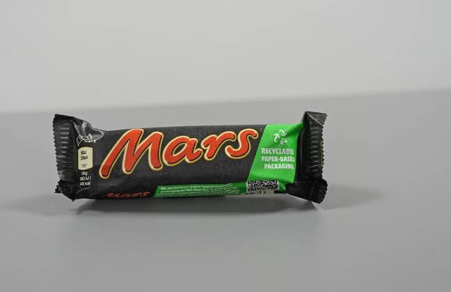 The new Mars bar wrappers will be available at Tesco. Credit: PA