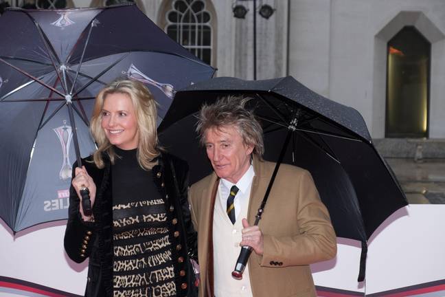 Penny Lancaster and husband Rod Stewart. Credit: The Photo Access / Alamy Stock Photo