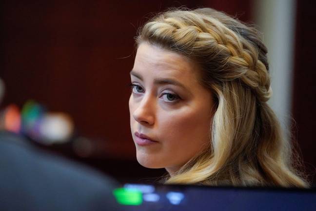Amber Heard in court. Credit: Alamy