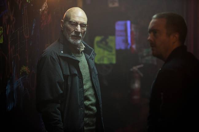 Patrick Stewart plays a neo-Nazi in Green Room. Credit: A24