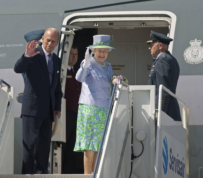 The Queen took her final flight before being laid to rest alongside her husband in a few day's time.Credit: UPI / Alamy Stock Photo
