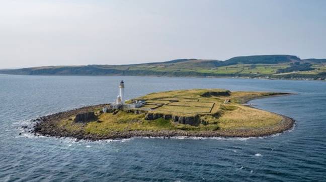 Pladda Island is on the market for £350,000. Credit: Knight Frank