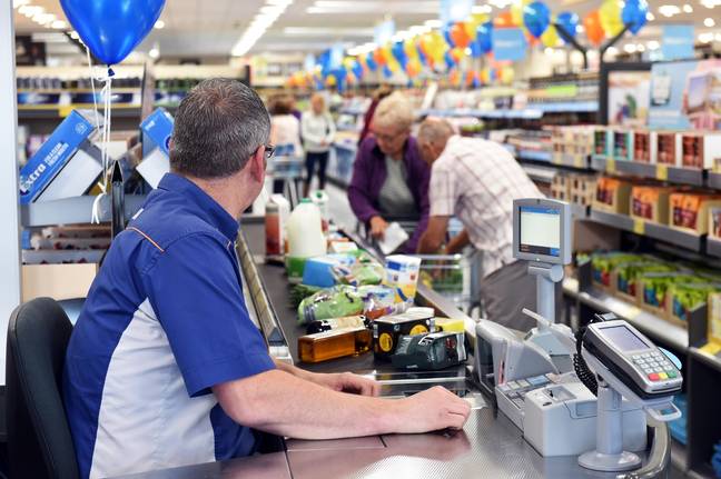 Aldi is known for its rapid scanners at checkout. Credit: Paula Solloway / Alamy Stock Photo