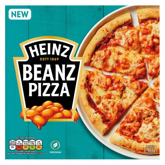The iconic Heinz Beanz Pizza has returned. Credit: Heinz