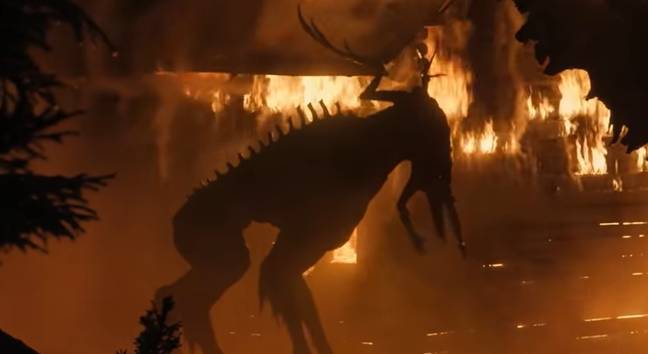 Bambi: The Reckoning is taking inspiration from Netflix's The Ritual, which had a giant deer monster thing. Credit: Netflix