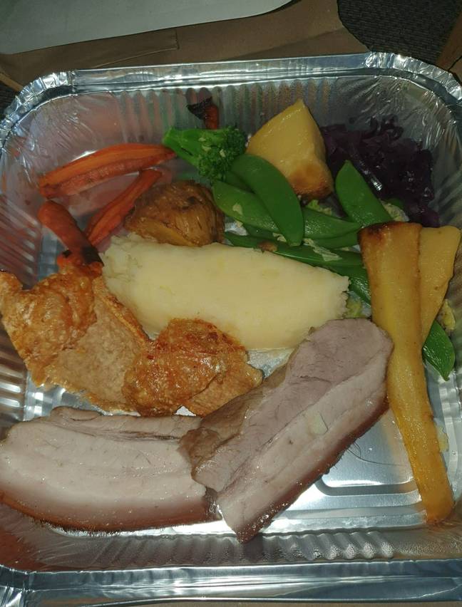 This was the pub grub meal Katie ended up getting delivered. Credit: Evening Gazette