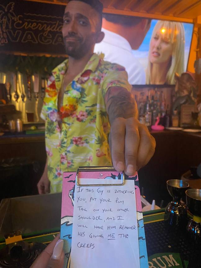 This bartender is a certified legend. Credit: Twitter/@trinityallie