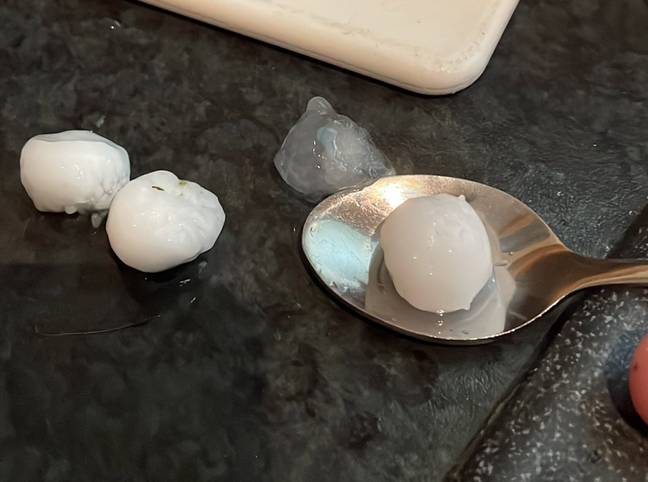 It was the 'biggest hail' some UK residents had ever seen. Credit: Twitter/ @RJRobertson1980