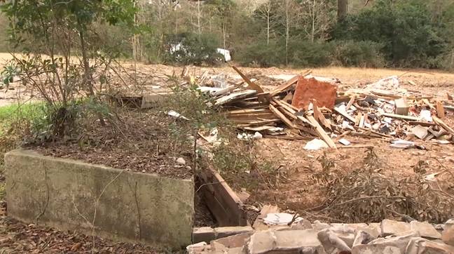 The house was torn down in January. Credit: YouTube/WKRG