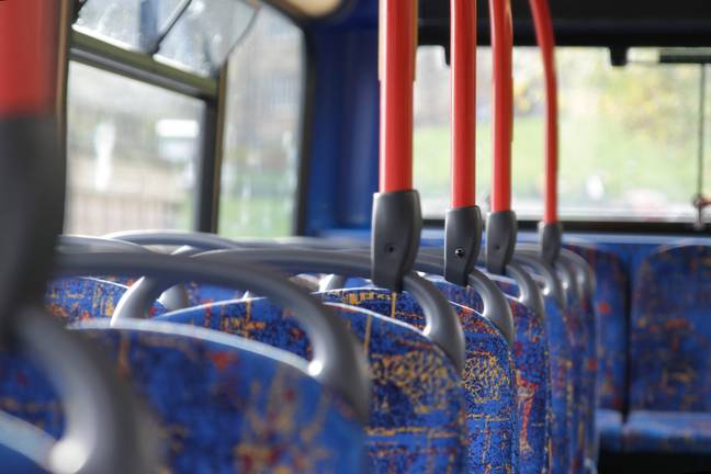 This is why bus seats have crazy patterns on their seats