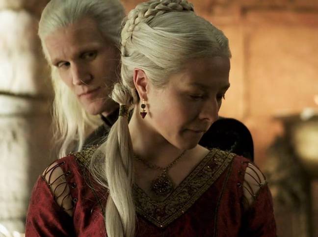 Emma D'Arcy and Matt Smith as Rhaenyra and Daemon. Credit: HBO/Sky